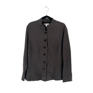 Coldwater Creek NWT Women's Gray Double Knit 6-Button Jacket - Plus Size 20